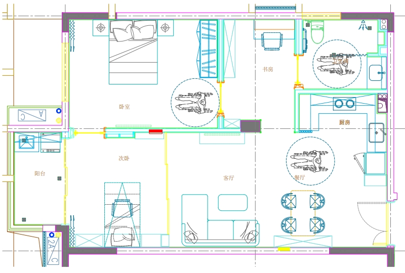 适老化家具设置案例|汇鑫九如天宝·天禧颐养公寓—U乐国际适老家具厂家